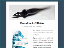 Tablet Screenshot of brandonjobrien.com